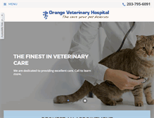 Tablet Screenshot of orangeveterinaryhospital.com